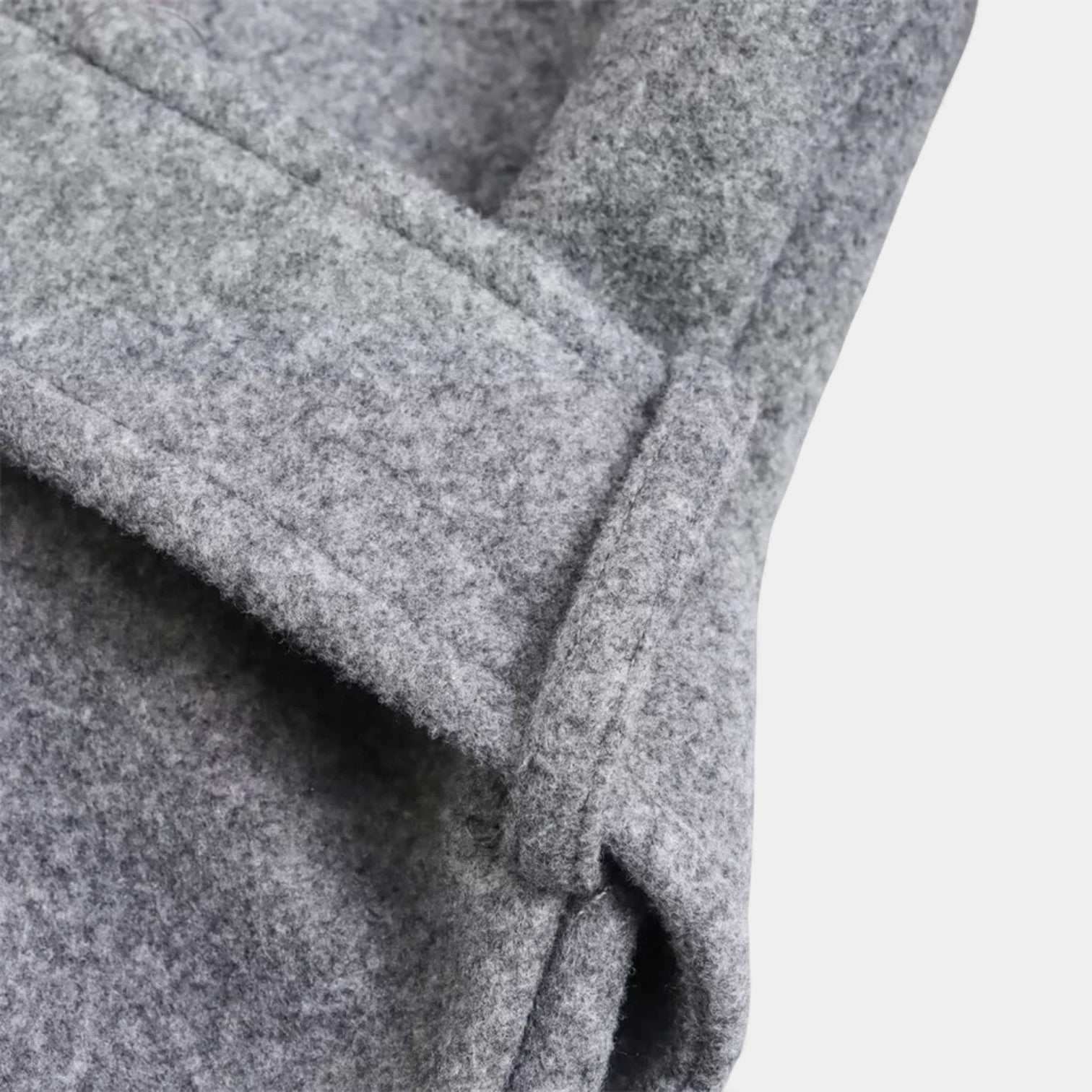 Manteau en laine ceinturé pour femmes, longueur au genou