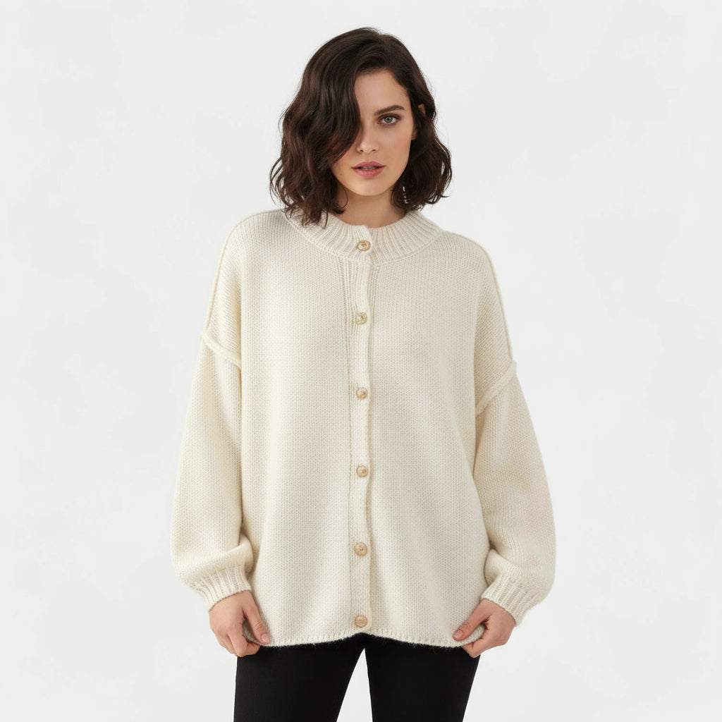 Cardigan oversize en maille douce pour femmes