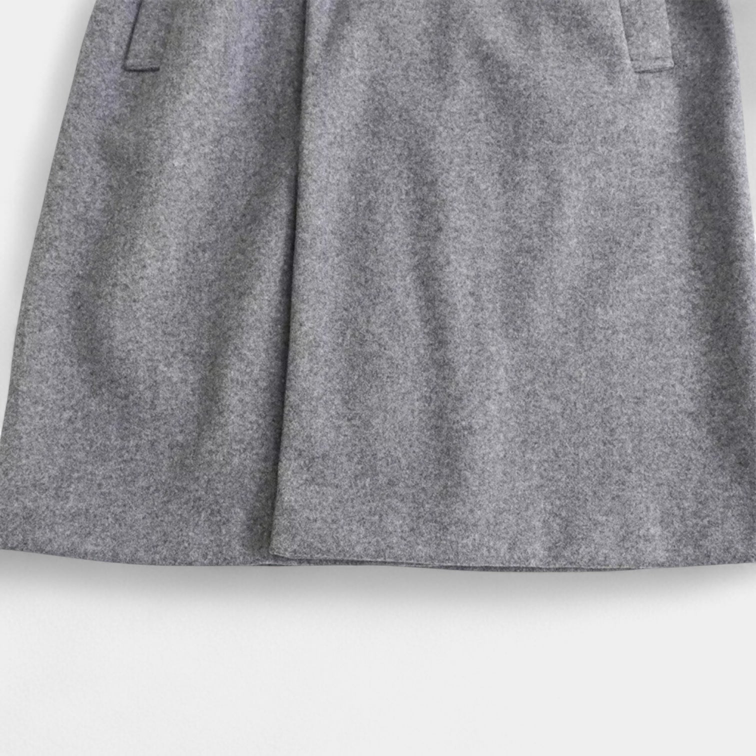 Manteau en laine ceinturé pour femmes, longueur au genou