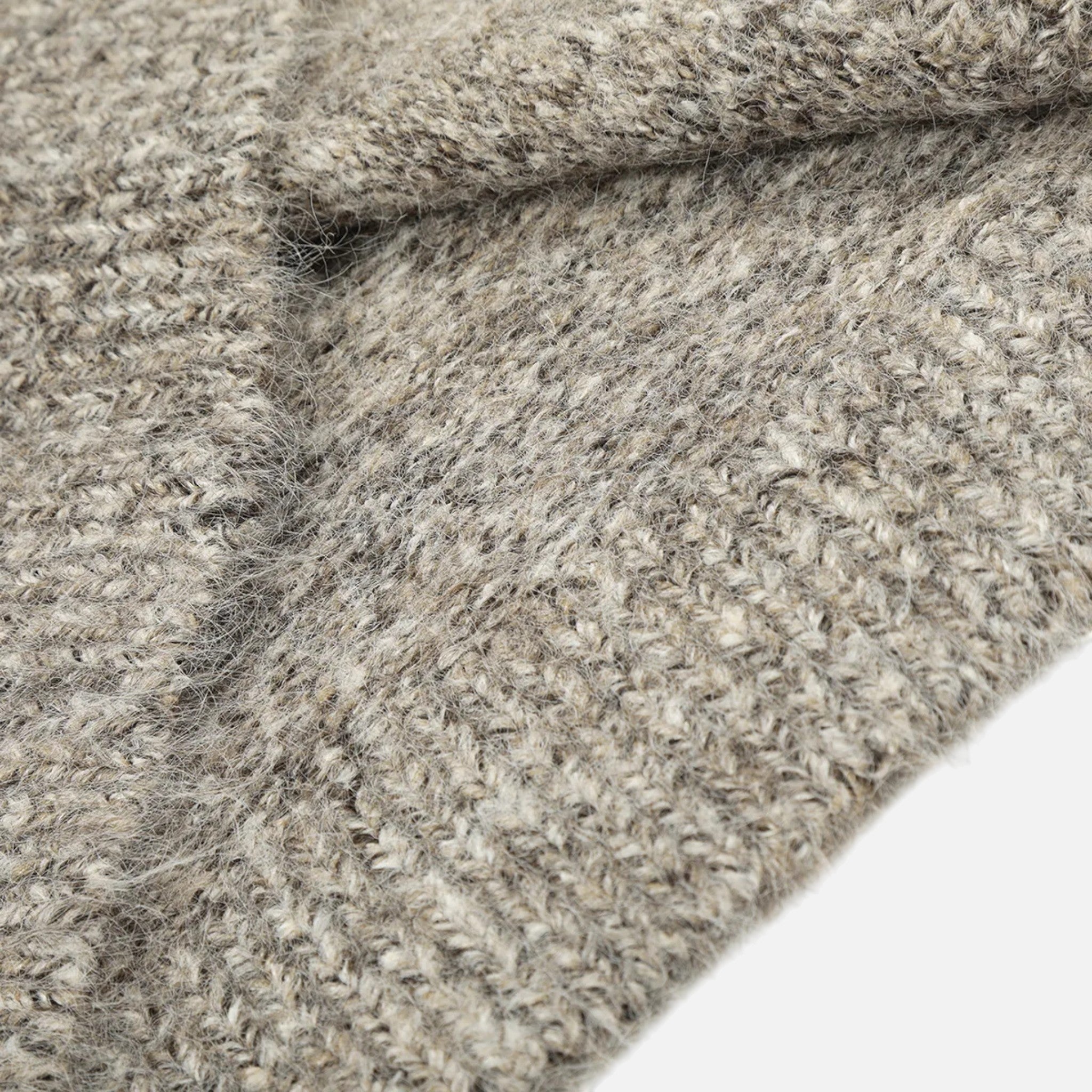 Pull homme à col rond effet laine