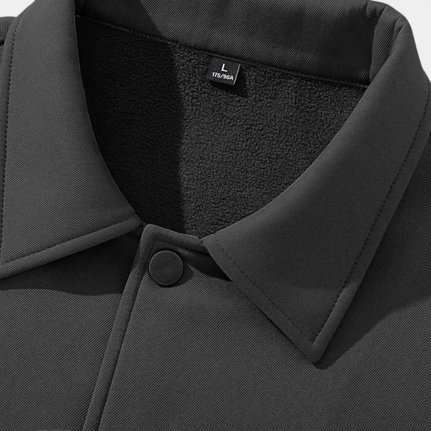 Veste Harrington pour homme doublée de polaire - manteau en twill imperméable