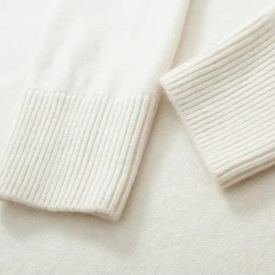 Pull en cachemire pour femme à col roulé chic