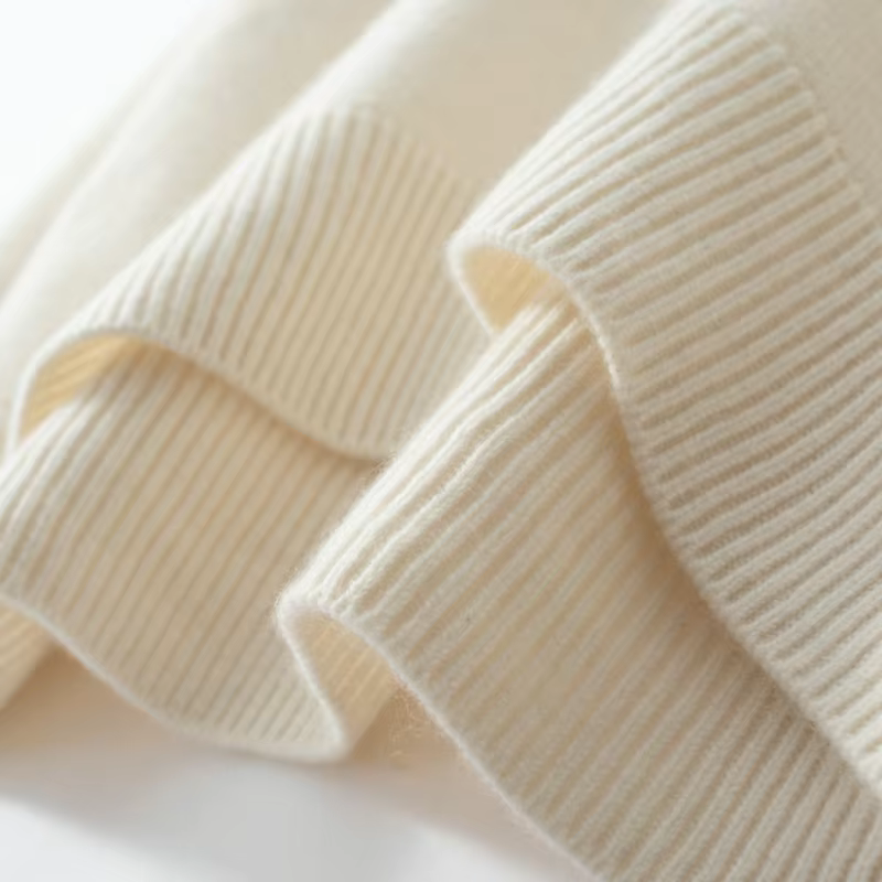 Pull en cachemire pour femme à col roulé chic