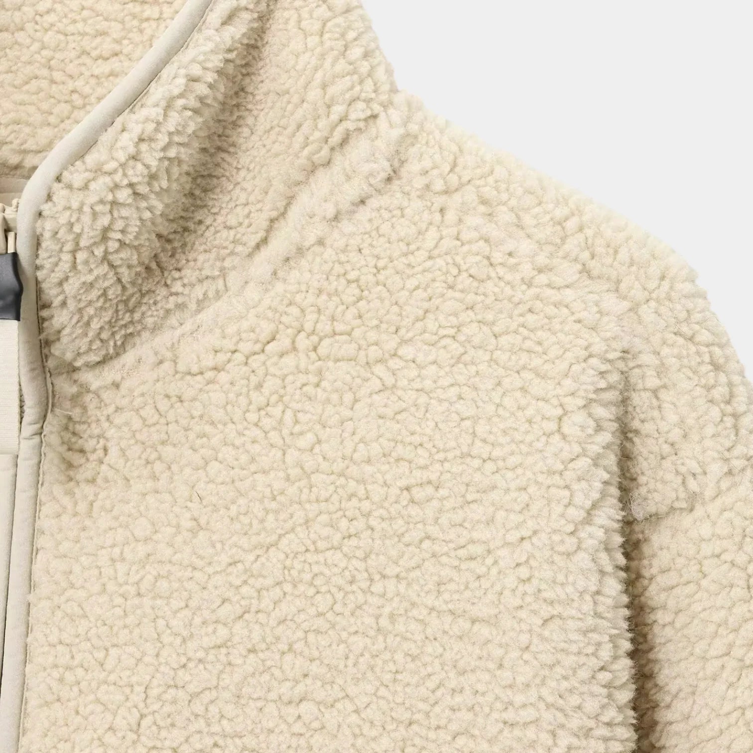 Sweat-shirt en polaire Sherpa pour femmes - pull à demi-zip