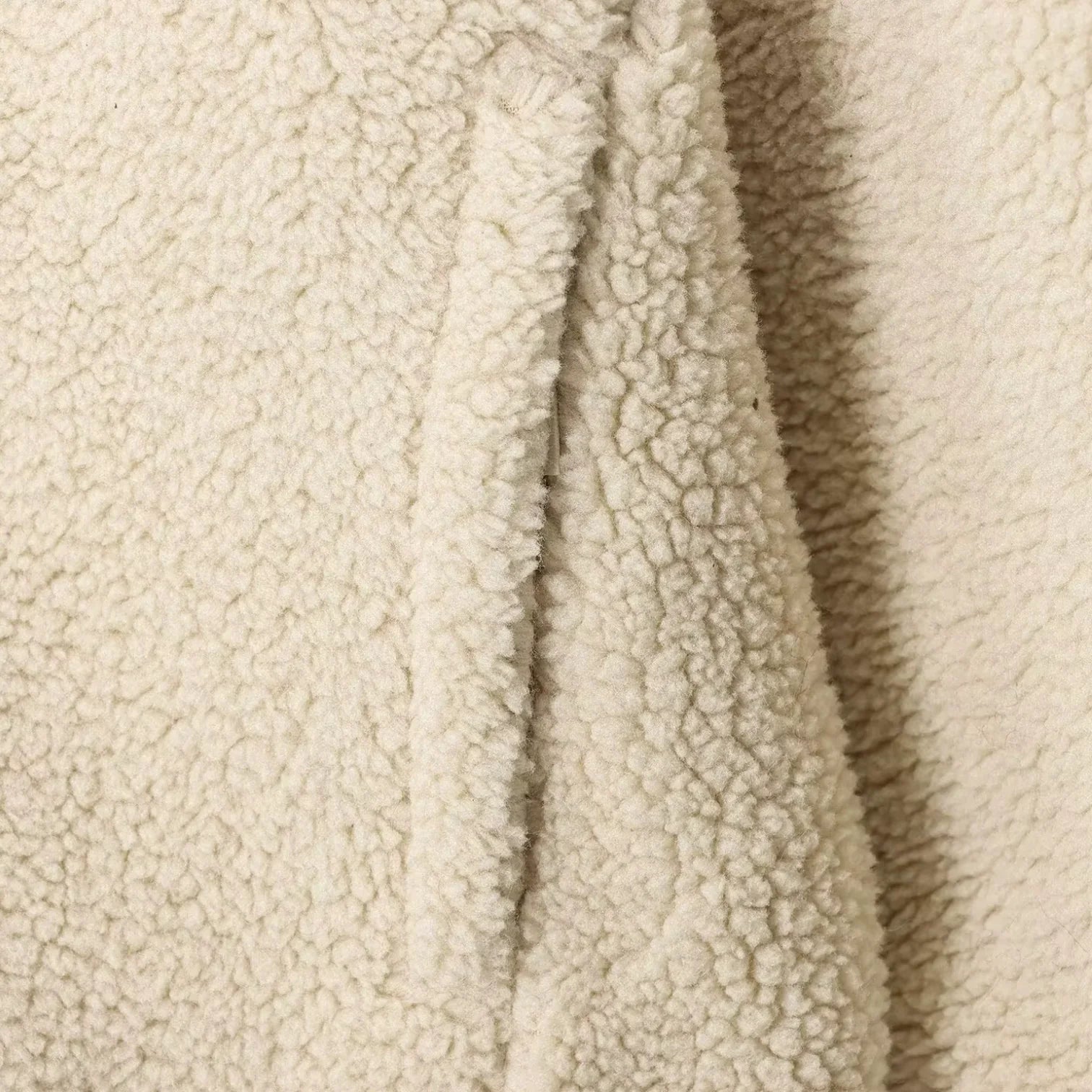 Sweat-shirt en polaire Sherpa pour femmes - pull à demi-zip