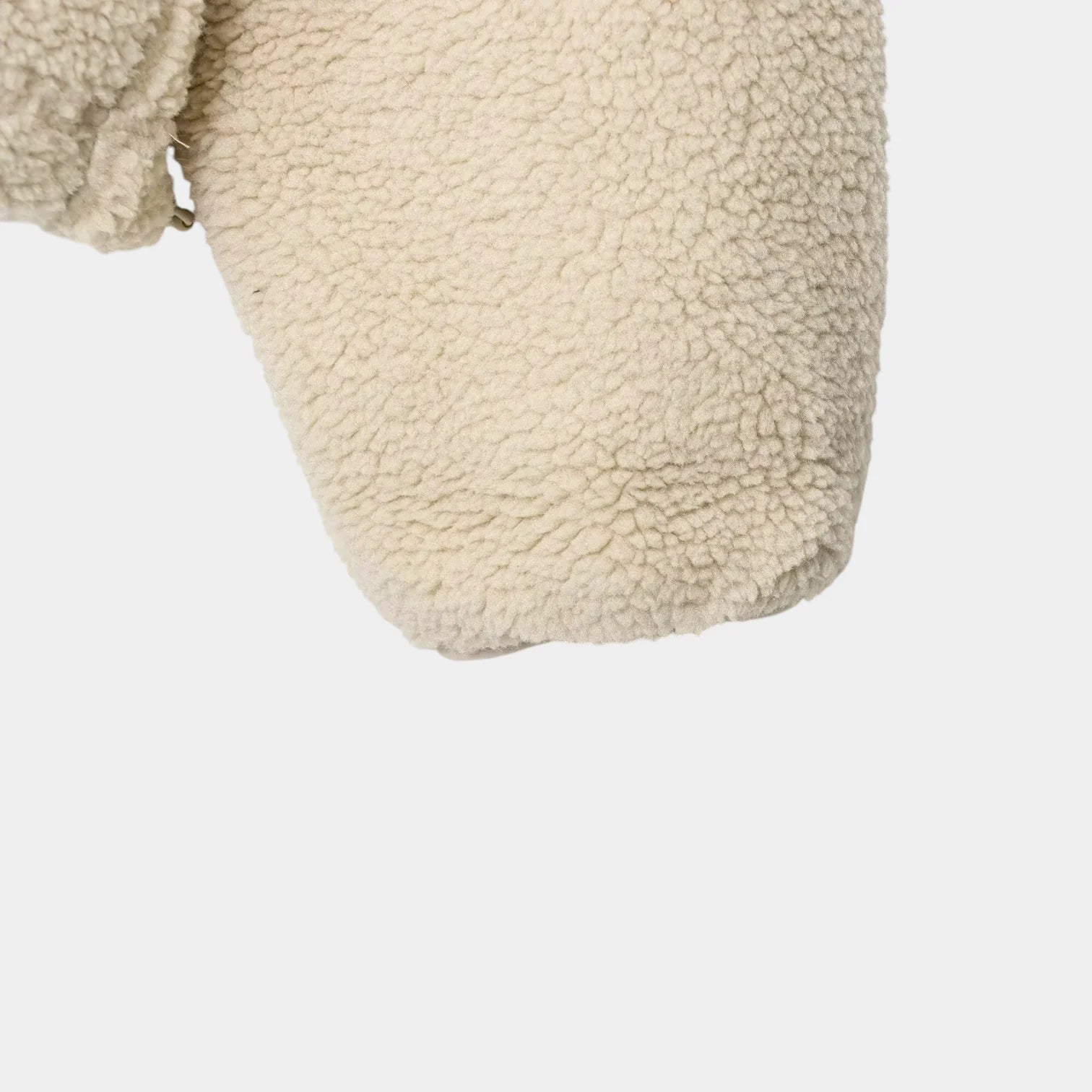 Sweat-shirt en polaire Sherpa pour femmes - pull à demi-zip