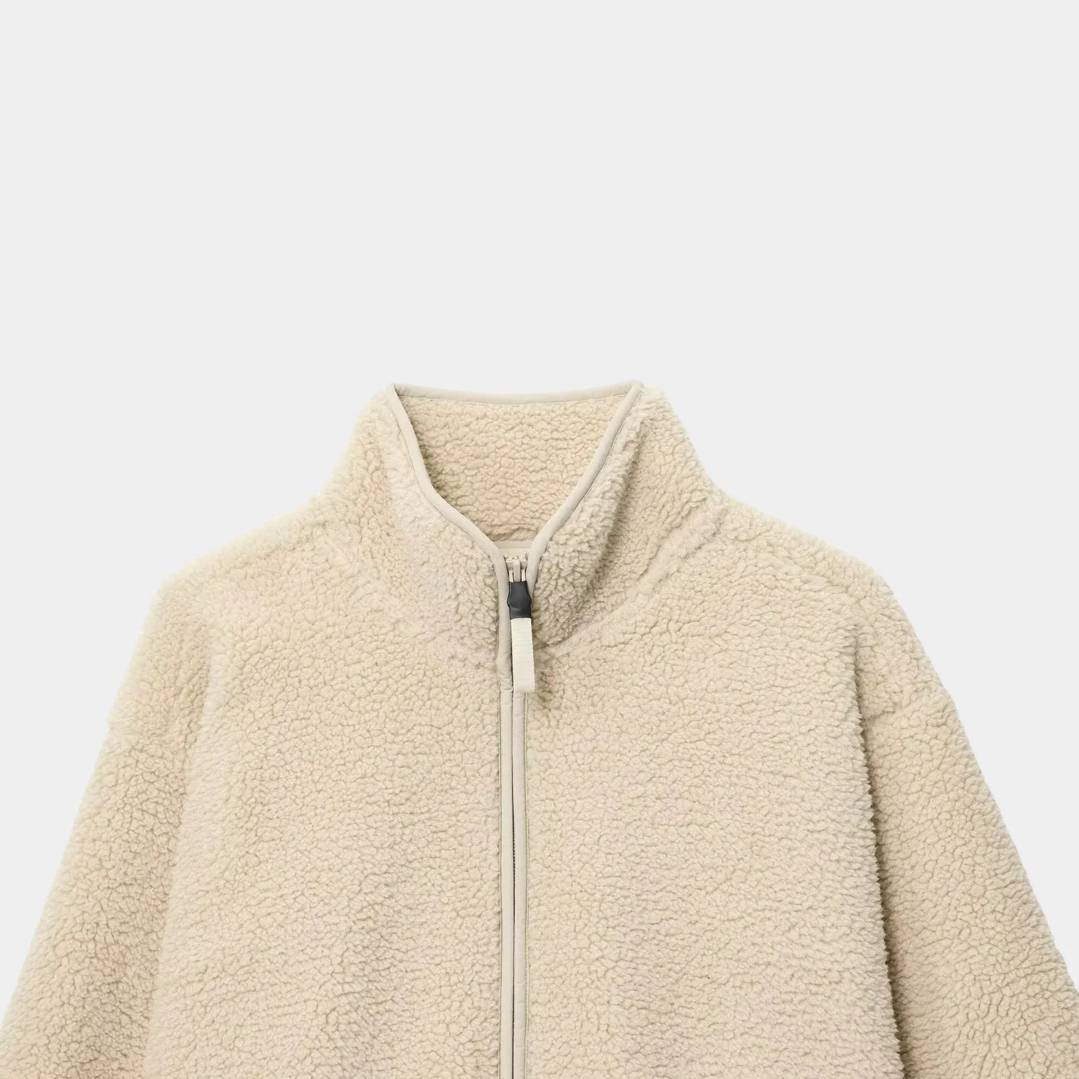 Sweat-shirt en polaire Sherpa pour femmes - pull à demi-zip