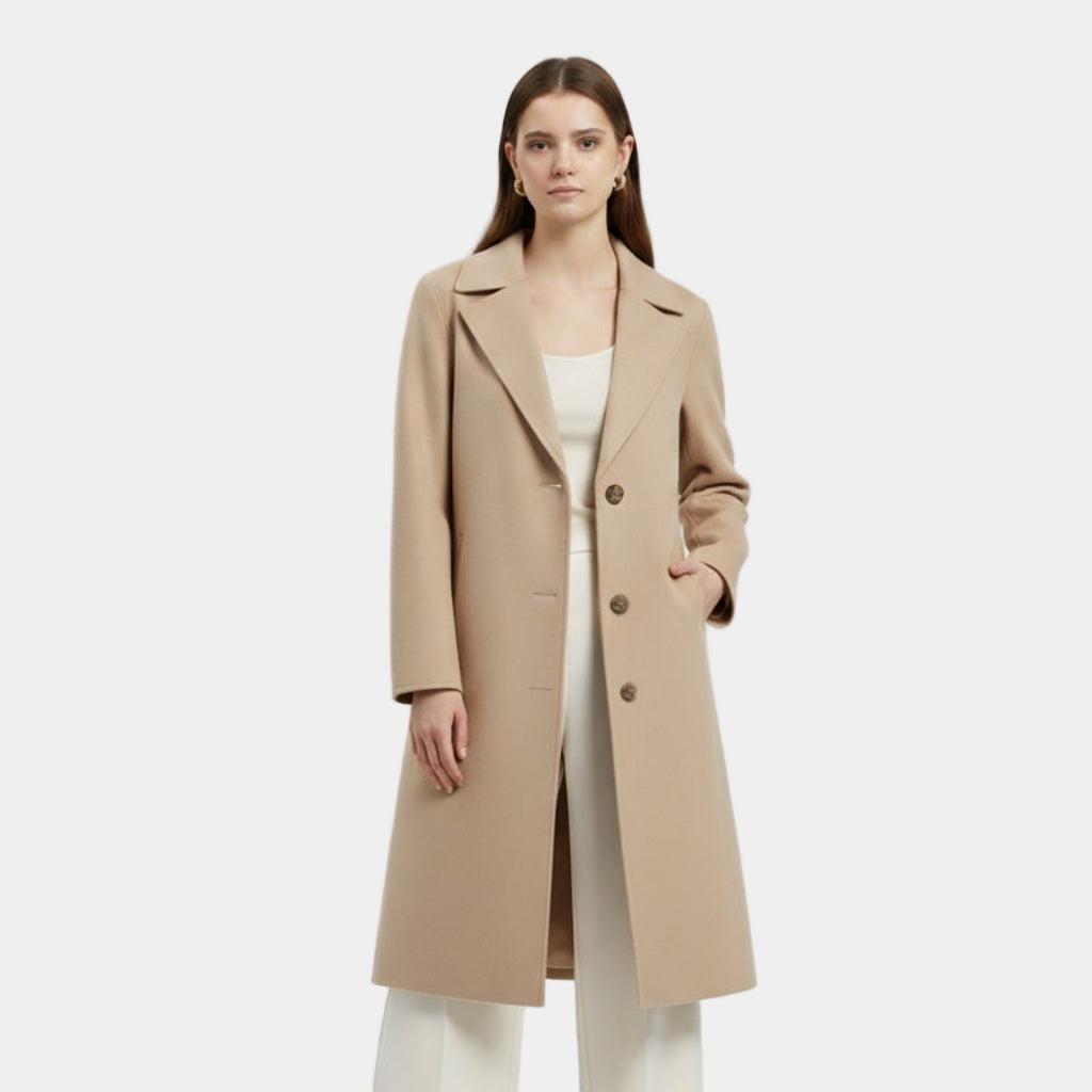 Manteau doux et élégant à coupe ajustée pour femmes