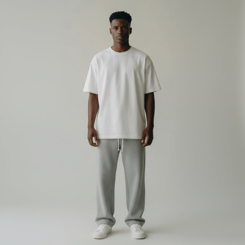 Pantalon de survêtement gris pour homme