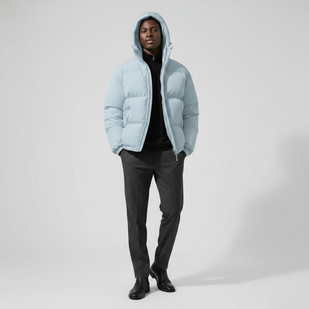 Doudoune pour homme en duvet – Imperméable et coupe-vent
