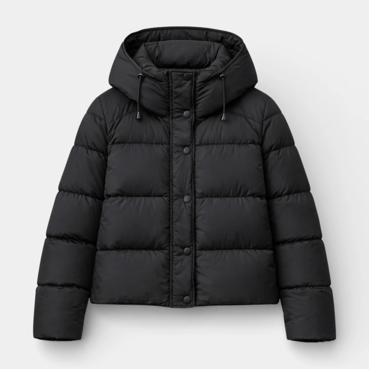 Veste matelassée à capuche pour femme – coupe courte