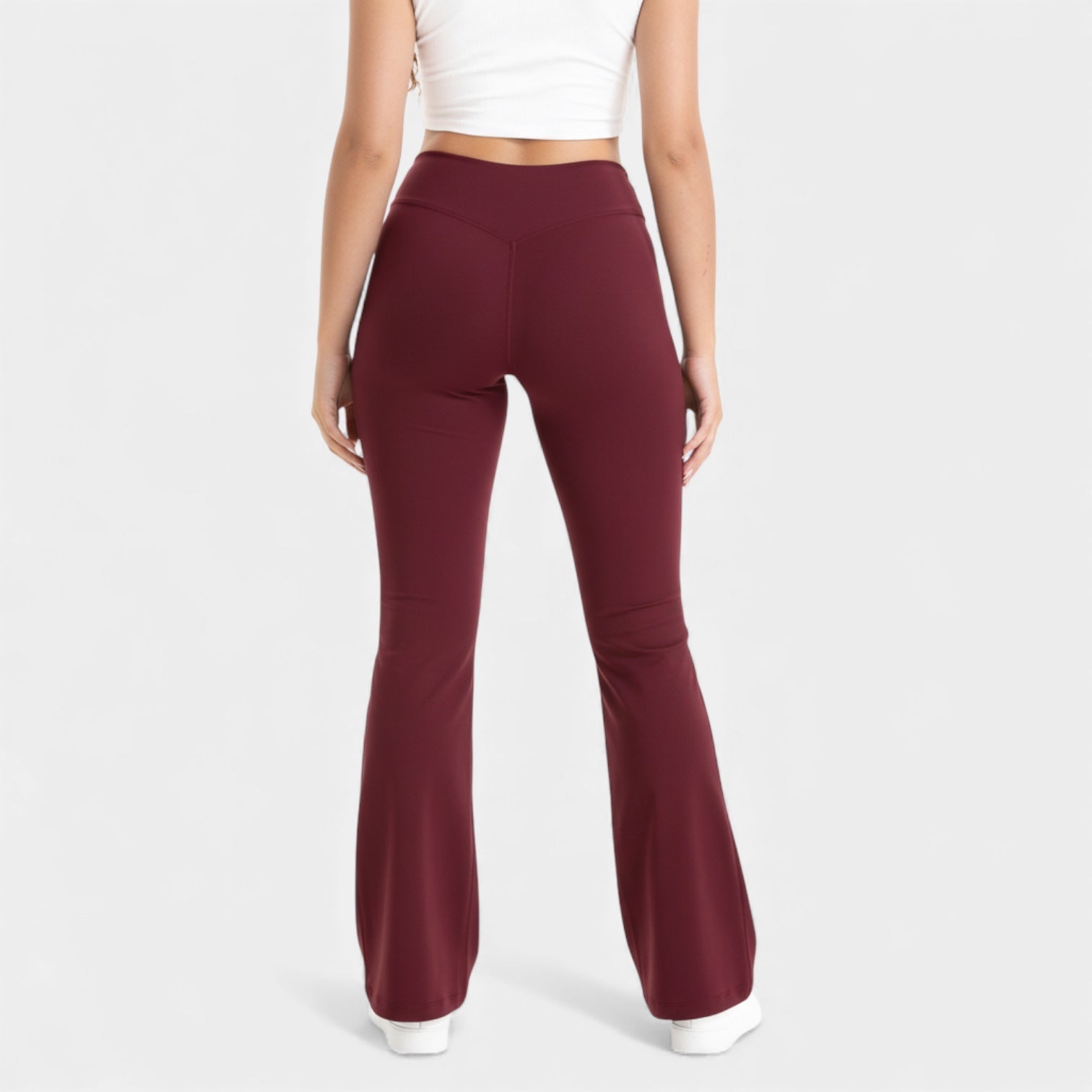 Leggings évasés à taille haute pour femmes – stretch sculptant
