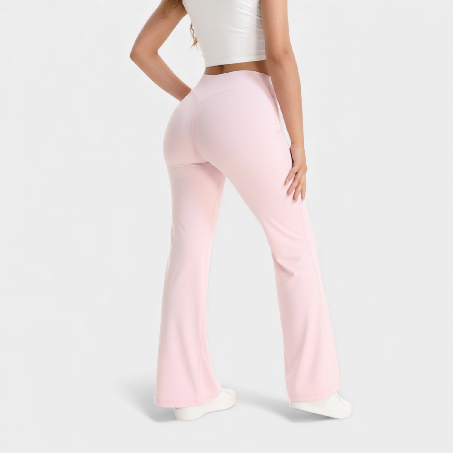 Leggings évasés à taille haute pour femmes – stretch sculptant
