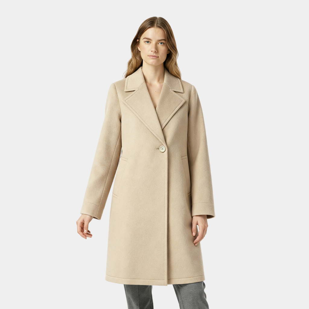 Manteau trench léger pour femmes, long, à simple boutonnage