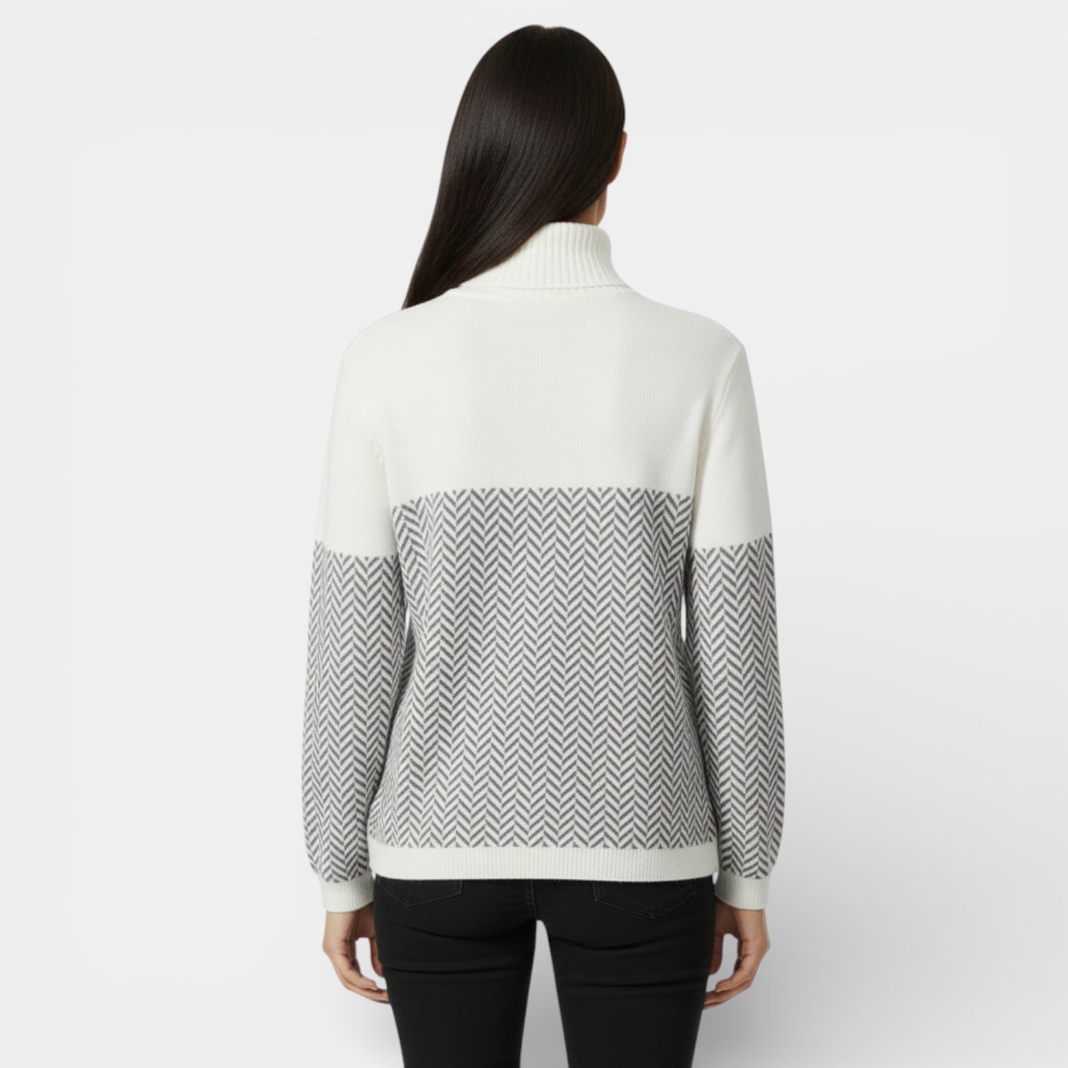 Pull en maille à col roulé pour femme – Pull d'hiver