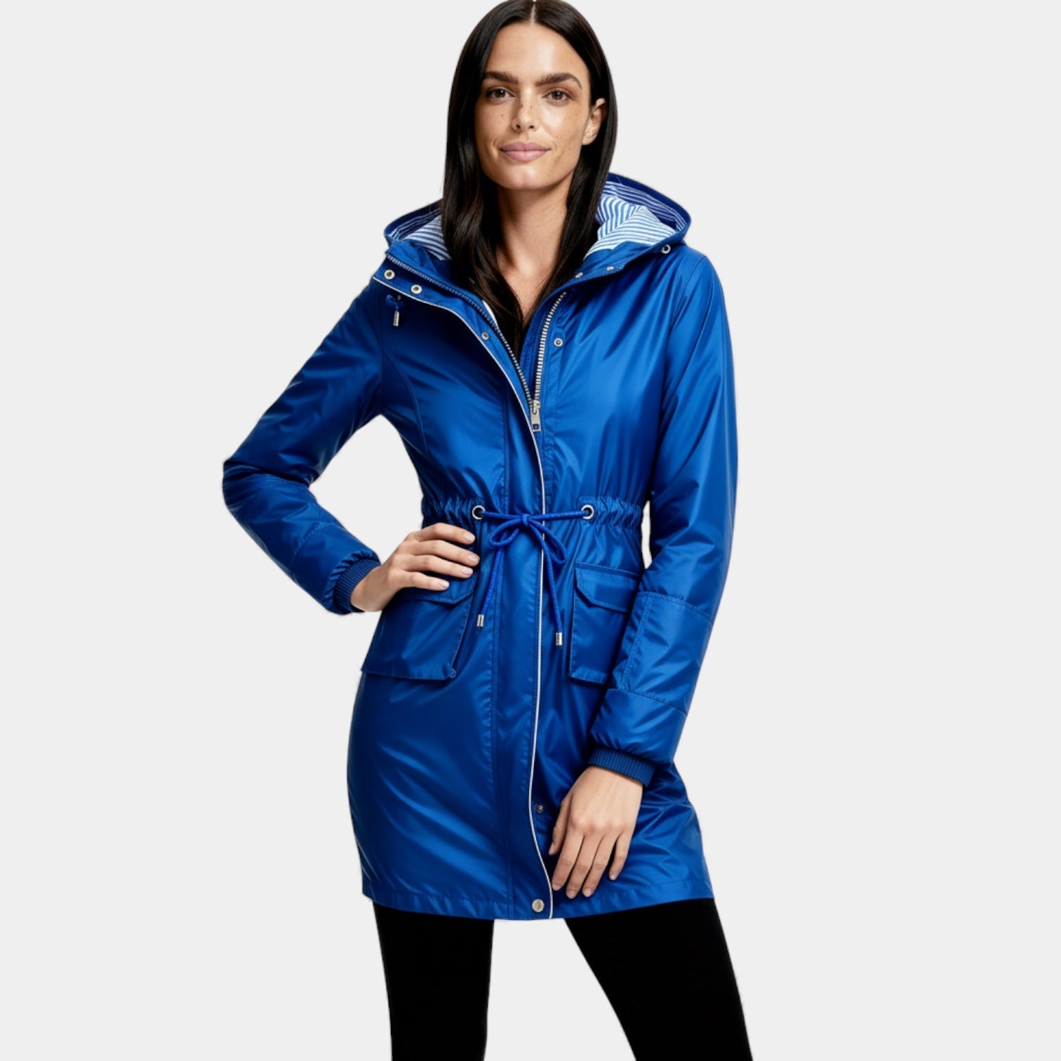 Parka imperméable à capuche pour femmes – manteau de pluie