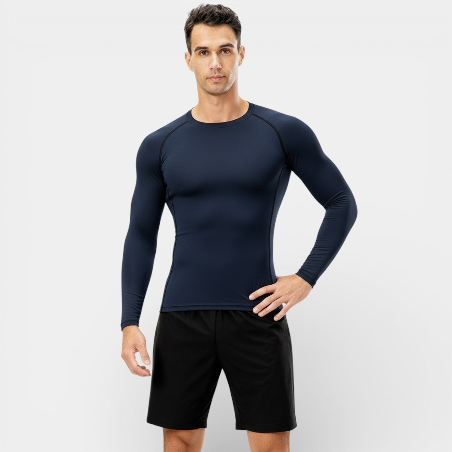 T-shirt de compression à manches longues pour homme