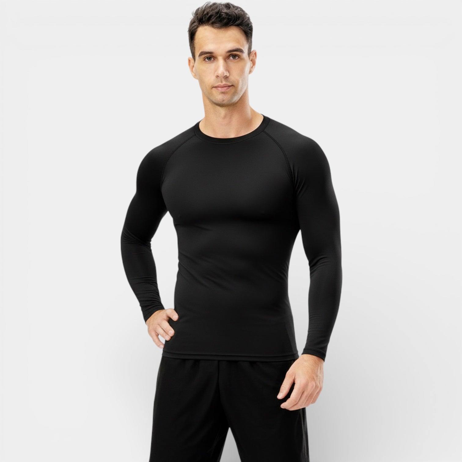 T-shirt de compression à manches longues pour homme