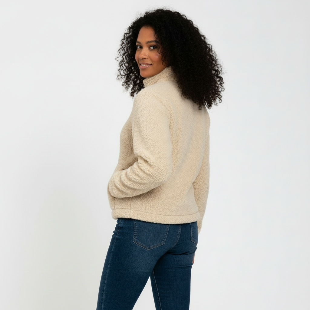 Veste polaire à fermeture éclair sur toute la longueur pour femmes