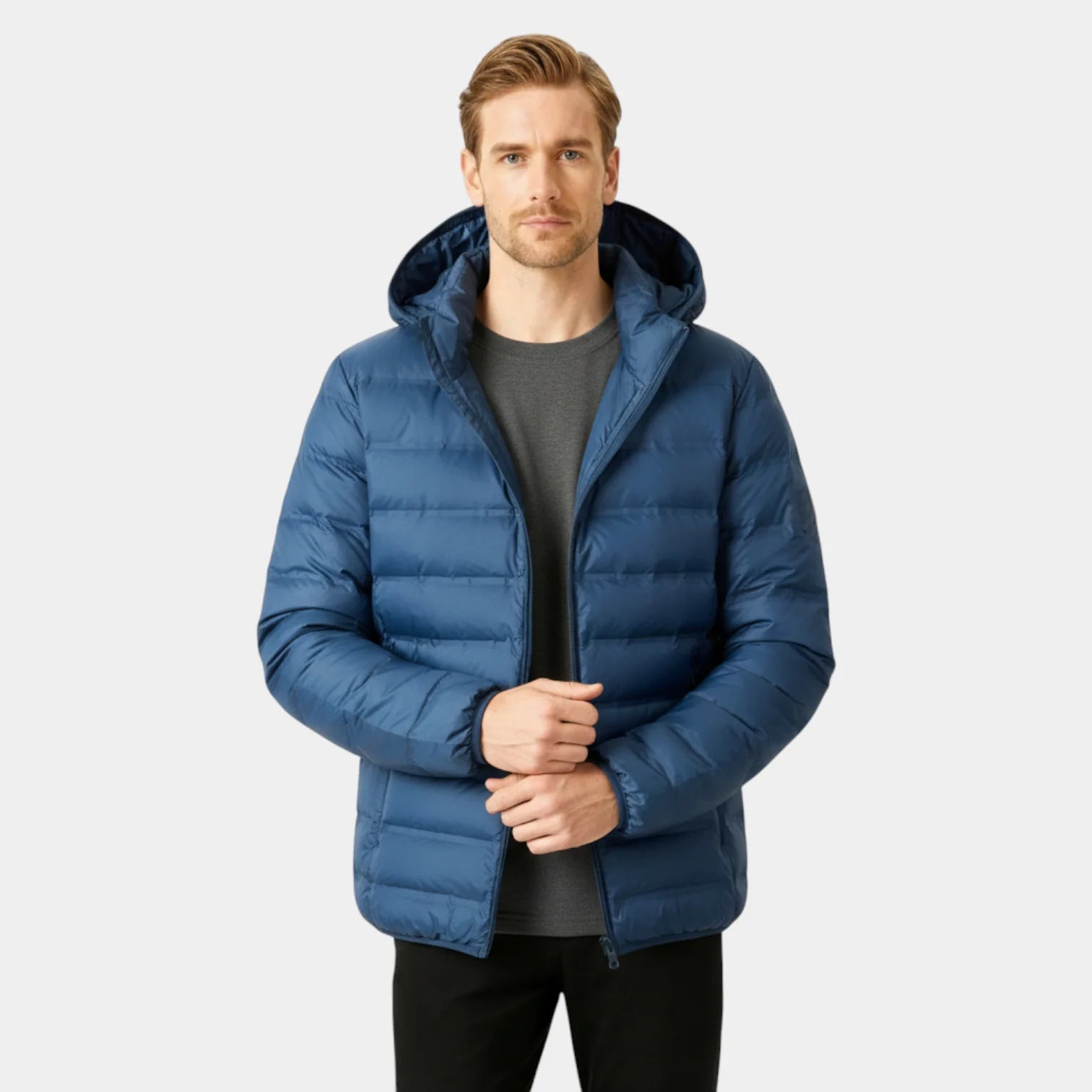 Veste matelassée à capuche pour homme - légère