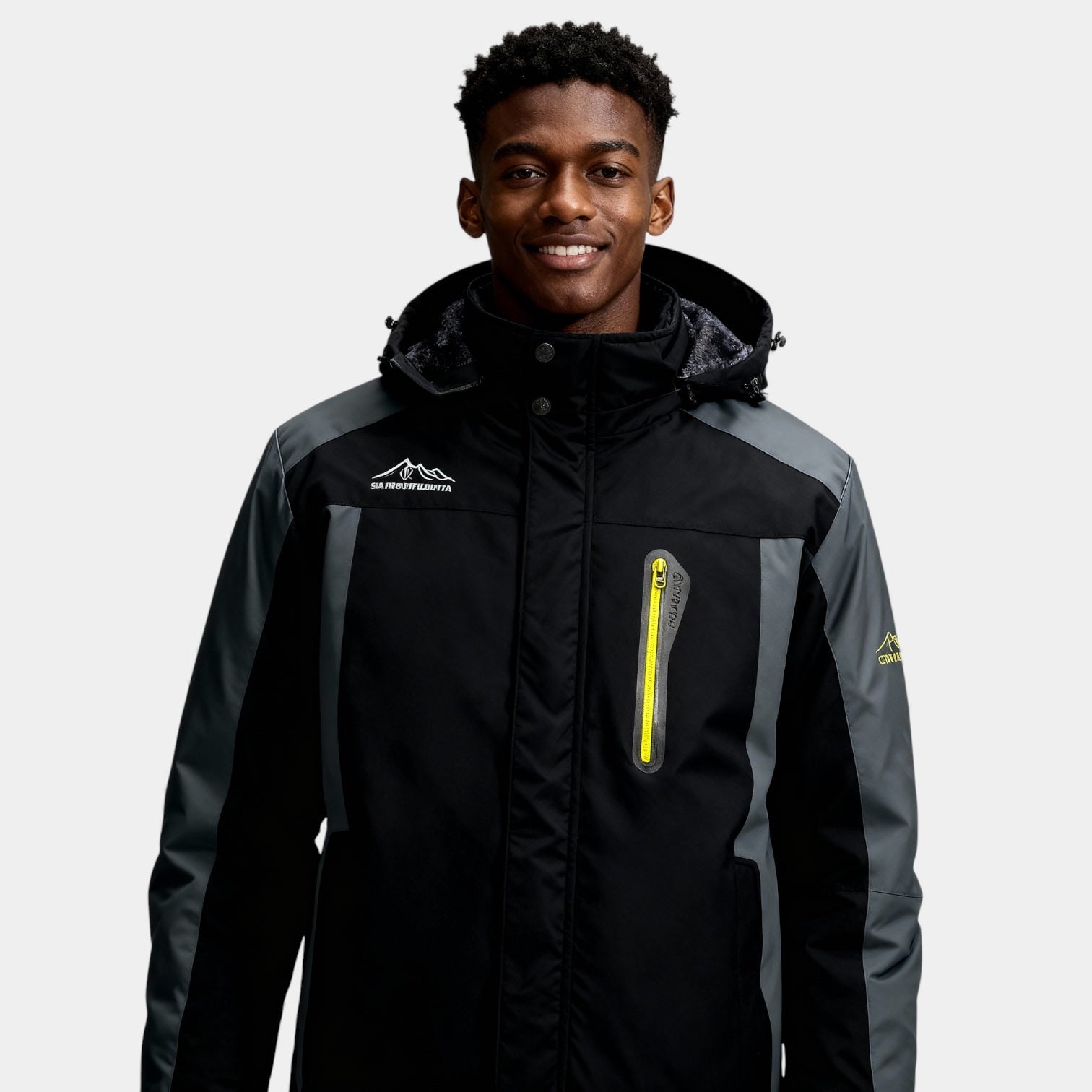 Veste de ski à capuche pour homme – veste isolante de performance hivernale