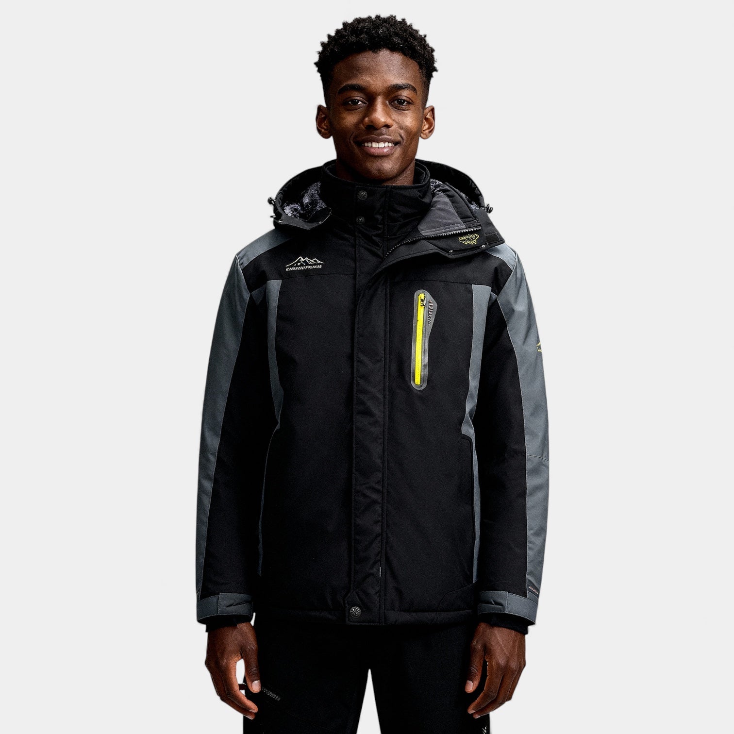 Veste de ski à capuche pour homme – veste isolante de performance hivernale
