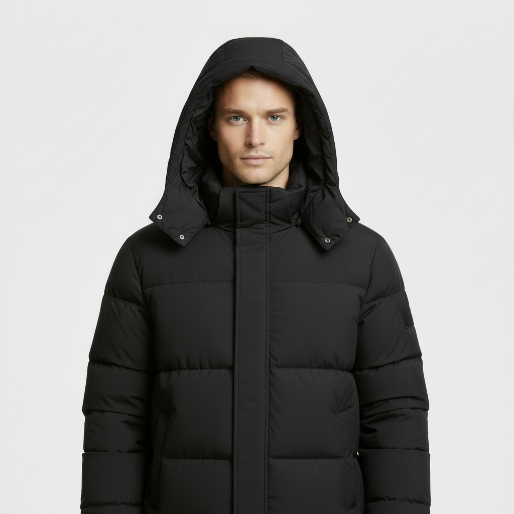 Manteau long matelassé pour homme - Parka d'hiver
