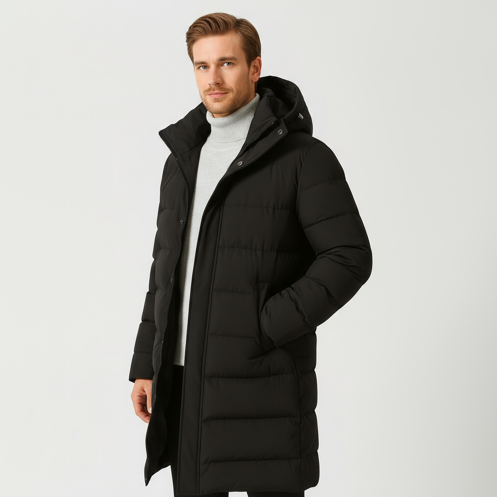 Parka longue en duvet pour homme