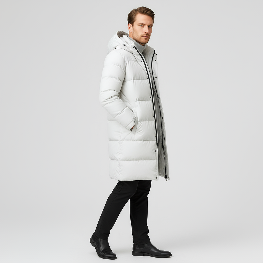Parka longue en duvet pour homme