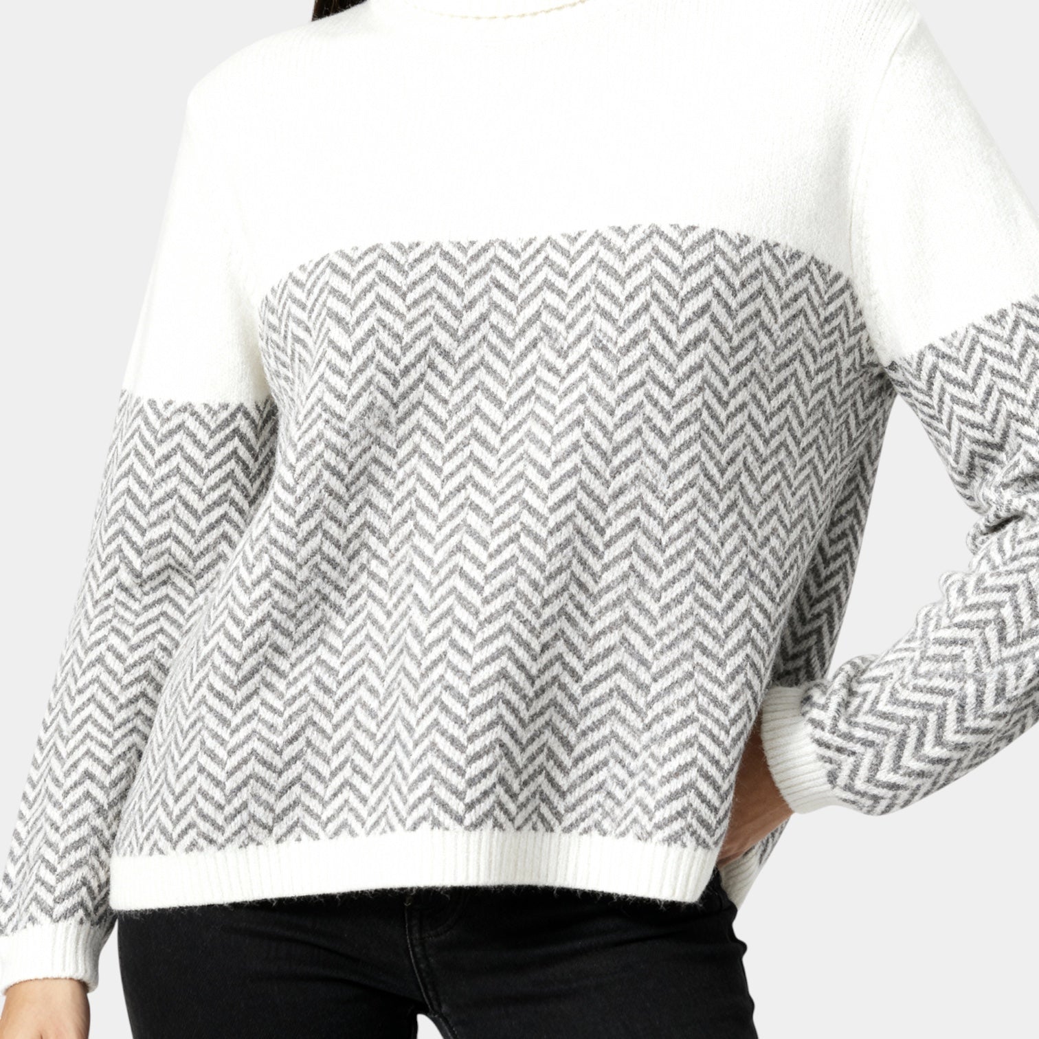 Pull en maille à col roulé pour femme – Pull d'hiver