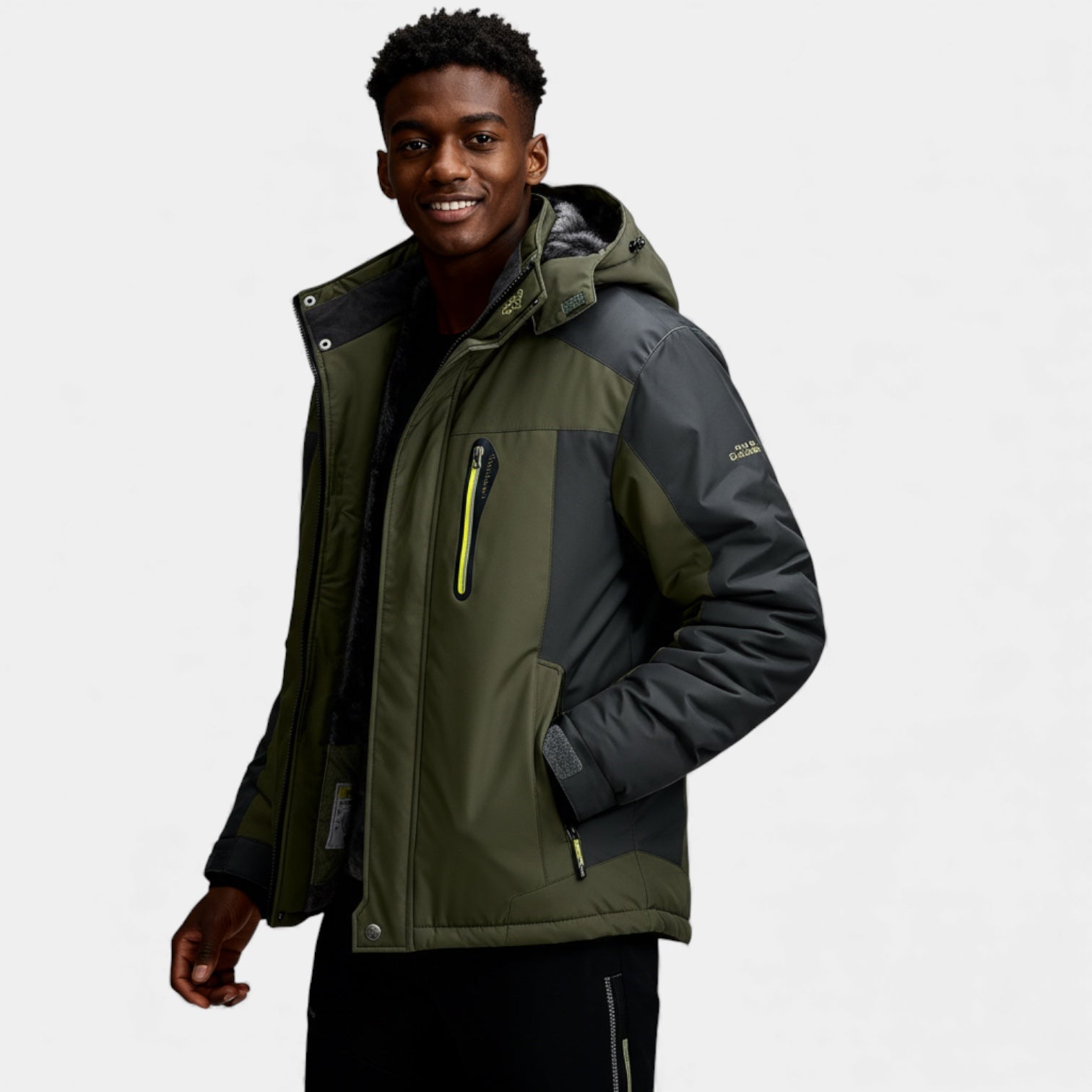 Veste de ski à capuche pour homme – veste isolante de performance hivernale