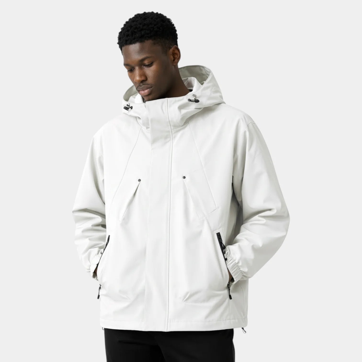 Veste coupe-vent à capuche pour homme – coupe décontractée