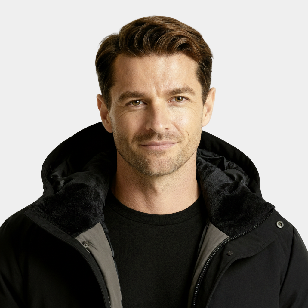 Parka longue en duvet isolant pour homme - manteau d'hiver