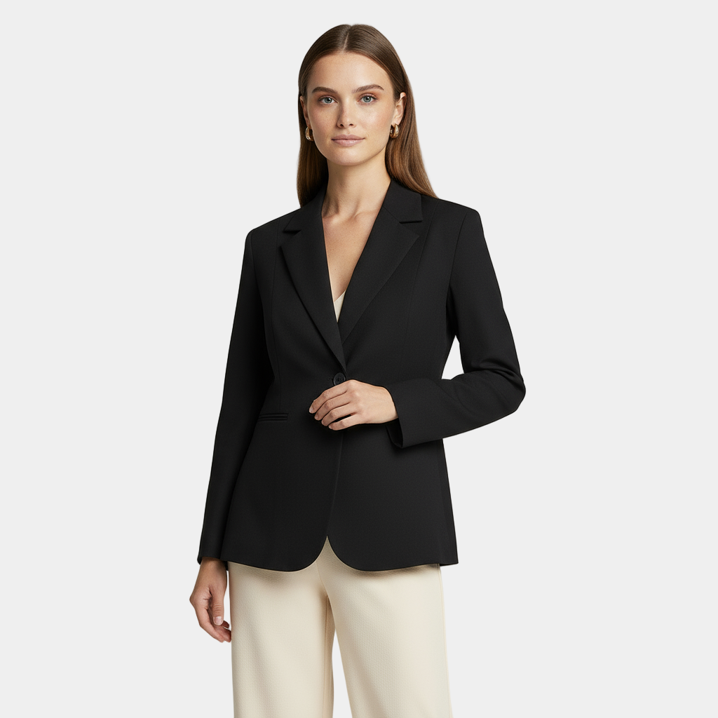 Blazer à bouton unique pour femme