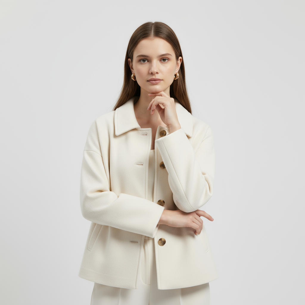 Manteau court pour femme jusqu'aux hanches
