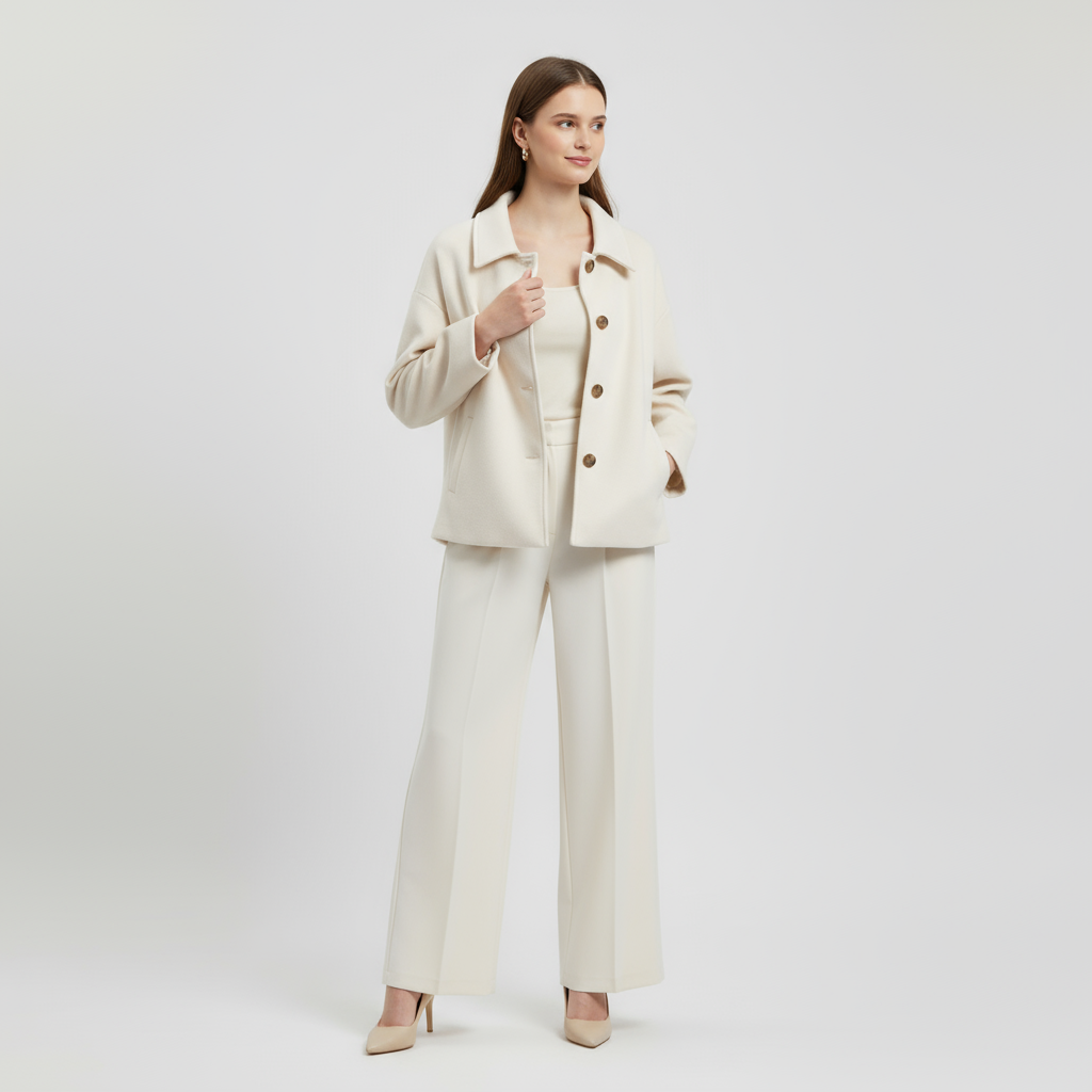 Manteau court pour femme jusqu'aux hanches