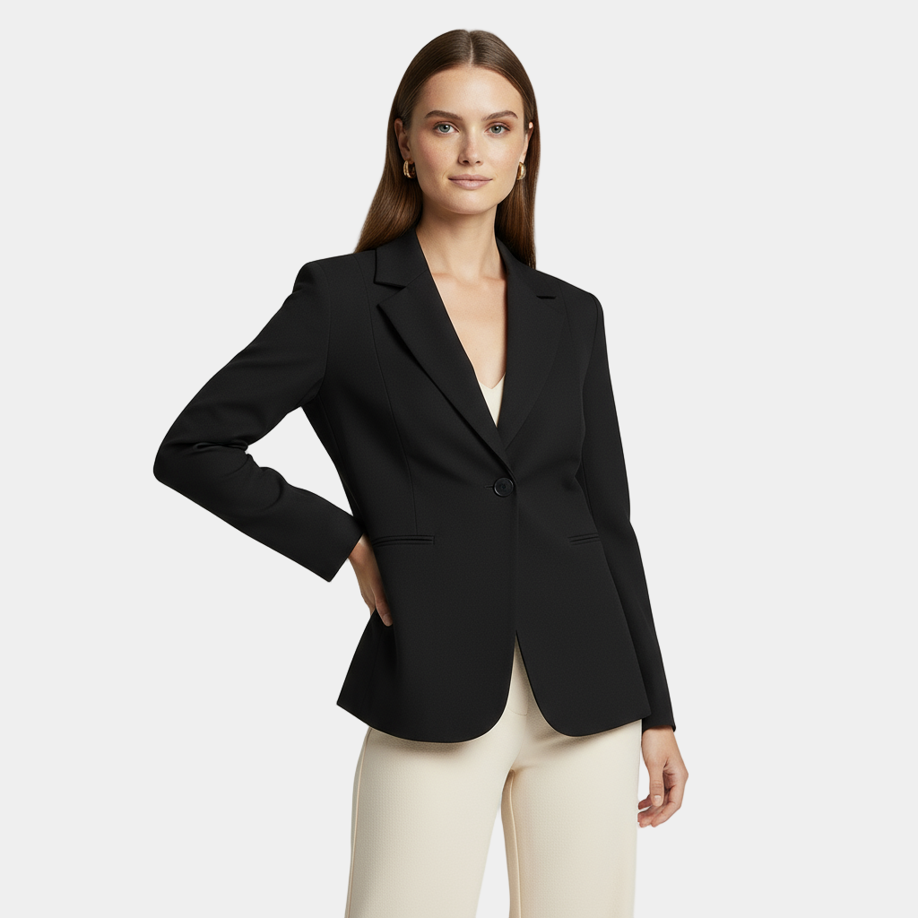 Blazer à bouton unique pour femme