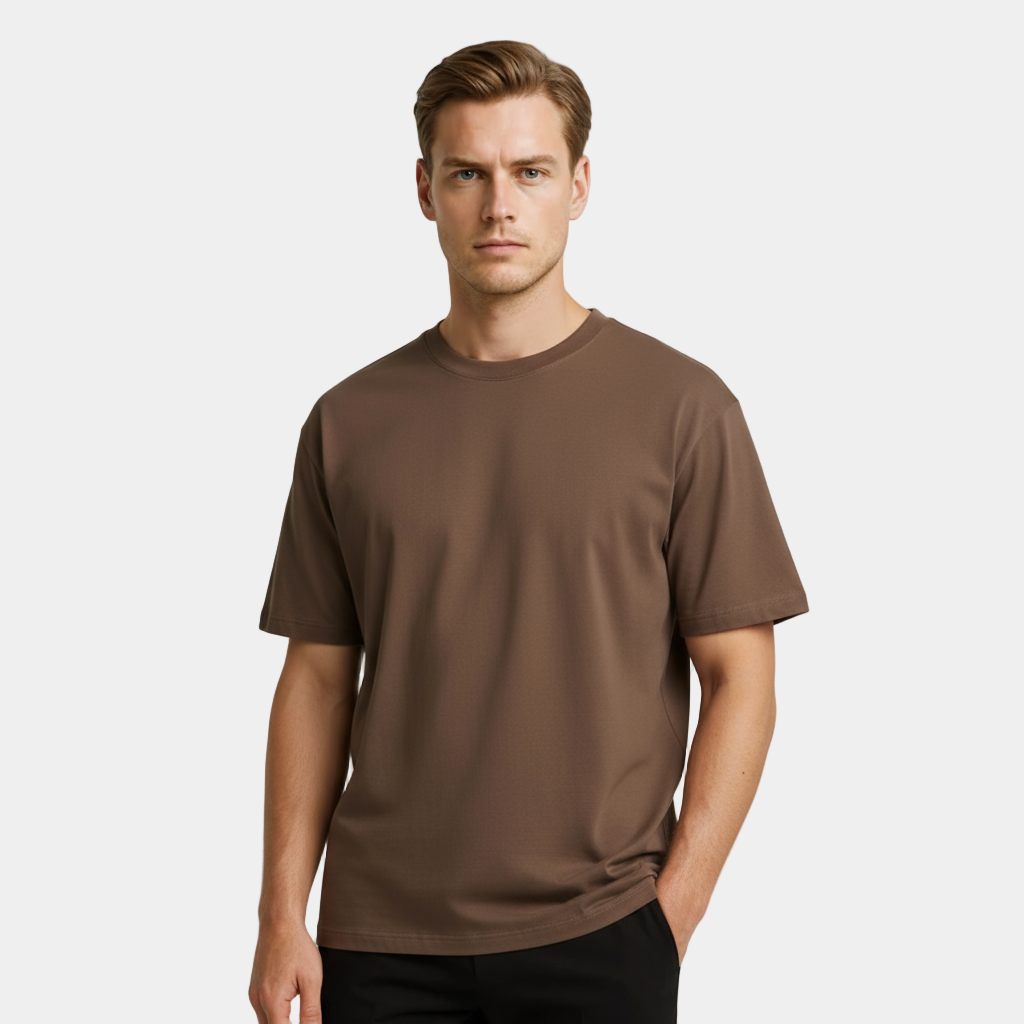 T-shirt essentiel pour homme – manches courtes, col rond
