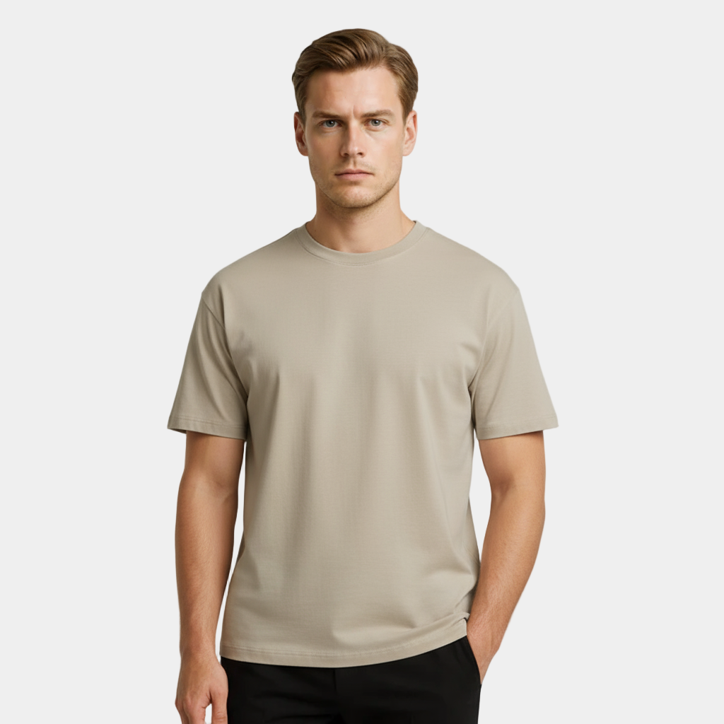 T-shirt essentiel pour homme – manches courtes, col rond