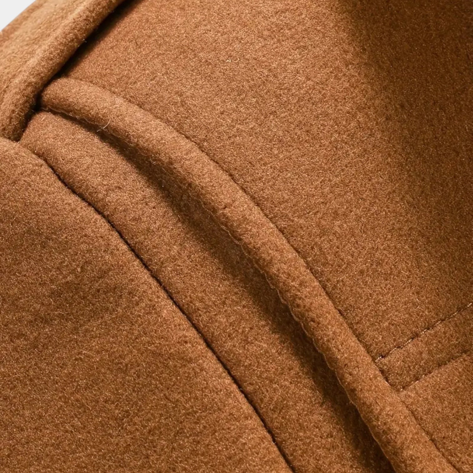 Manteau d'hiver en laine mélangée pour homme – pardessus boutonné à coupe ajustée