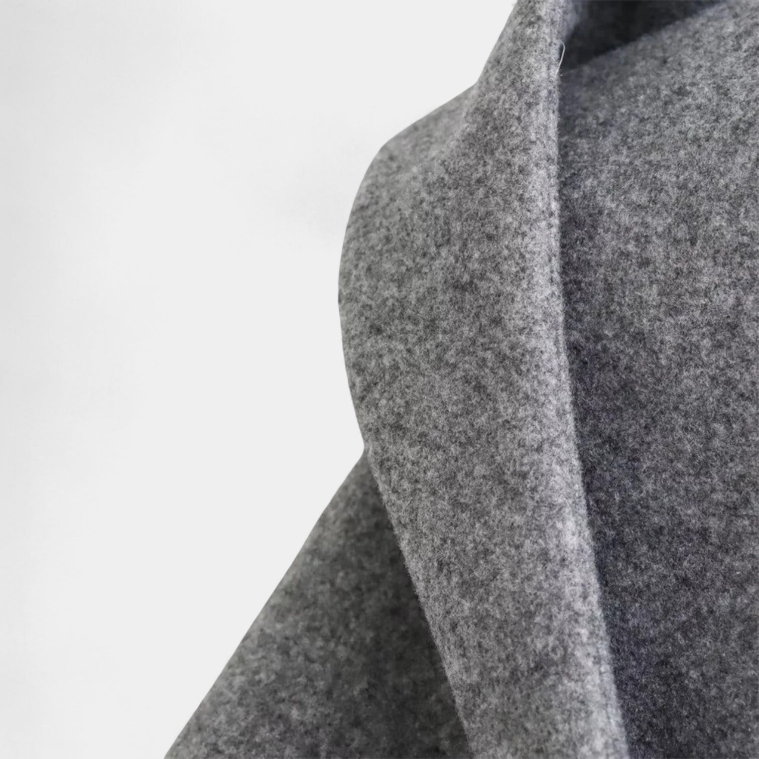 Manteau en laine ceinturé pour femmes, longueur au genou