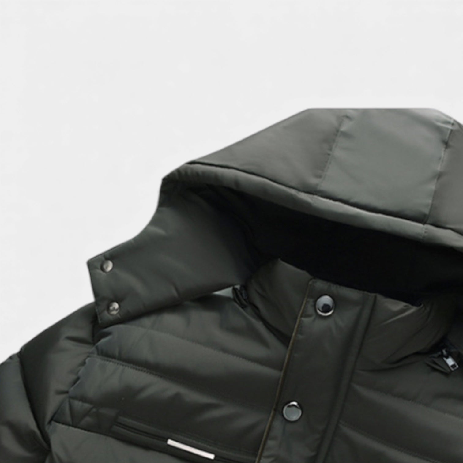 Doudoune longue d'hiver pour homme avec doublure en polaire