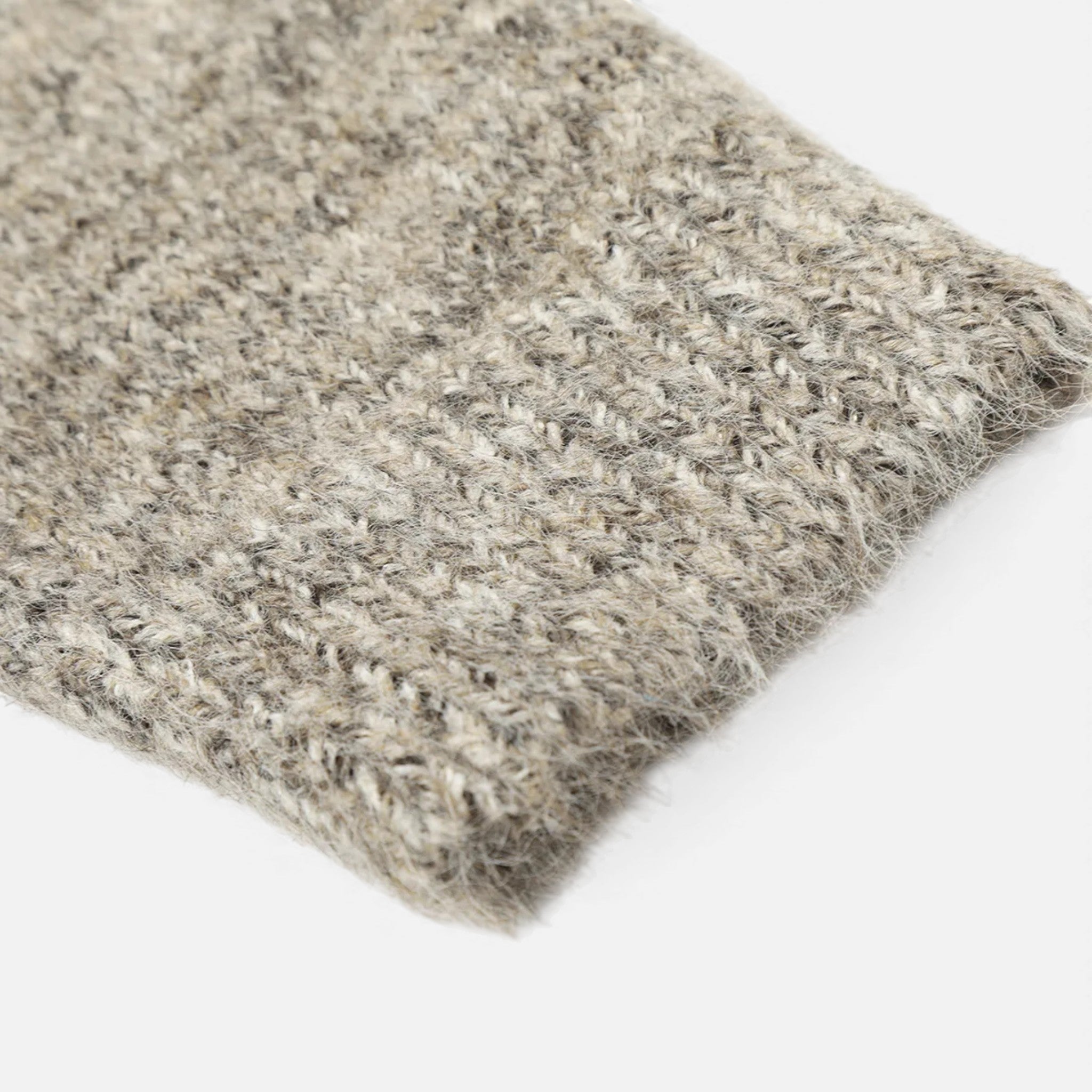 Pull homme à col rond effet laine