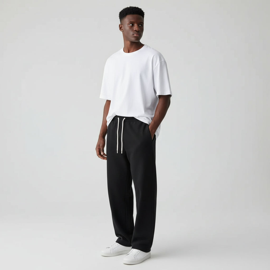 Pantalon de survêtement noir pour homme