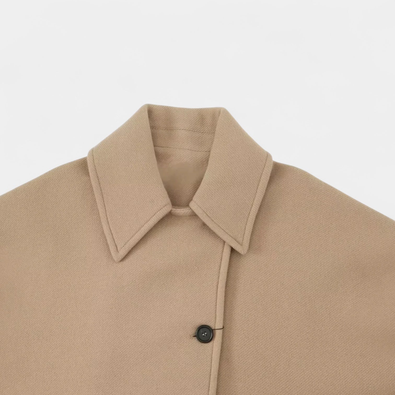 Manteau doux en laine mélangée pour femme