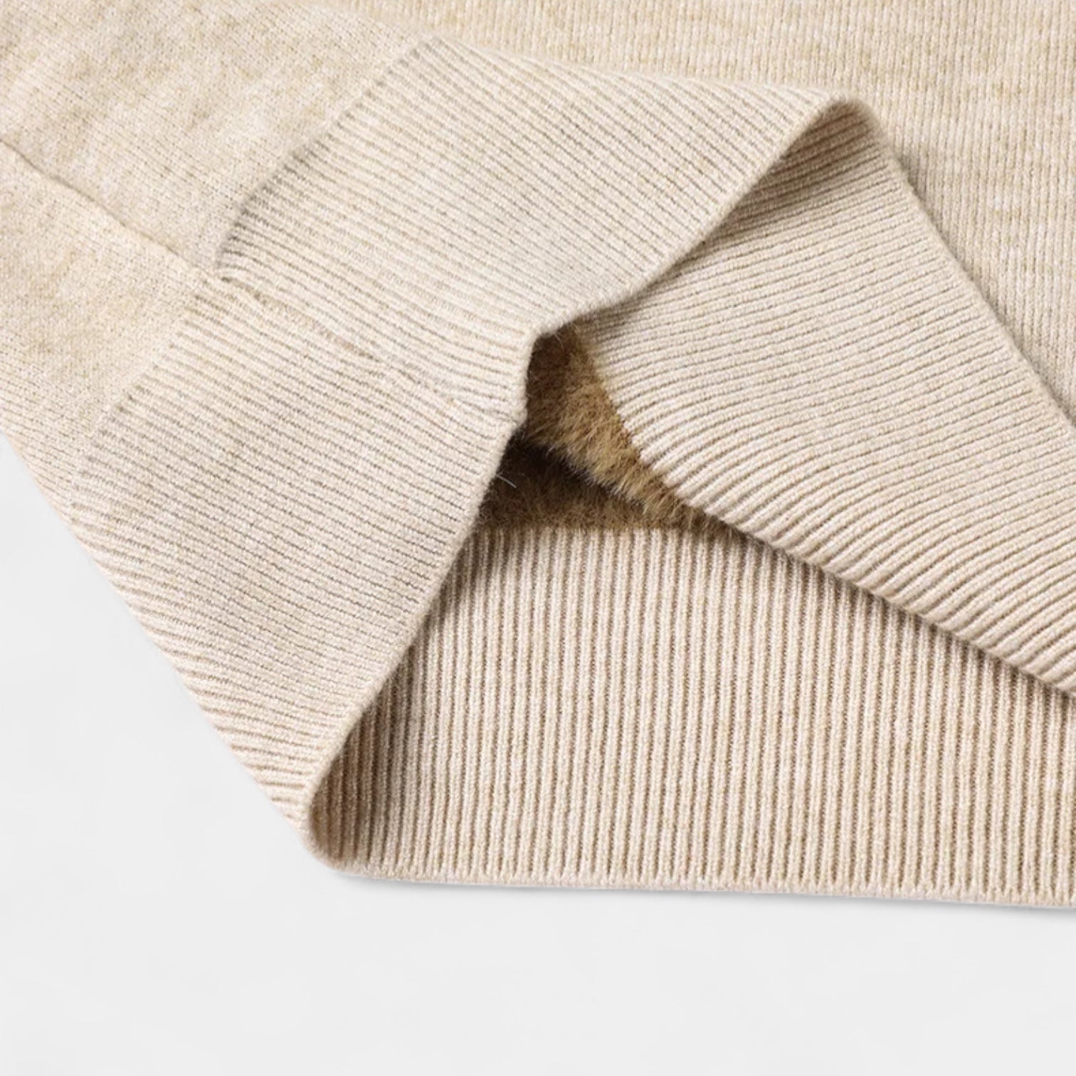 Pull en laine mérinos à col montant