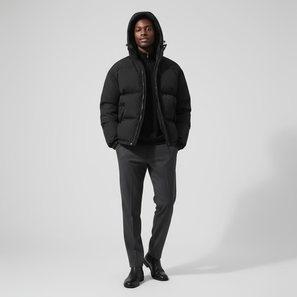 Doudoune pour homme en duvet – Imperméable et coupe-vent