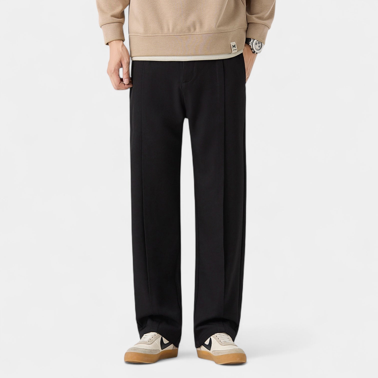 Pantalon décontracté pour homme à coupe ample