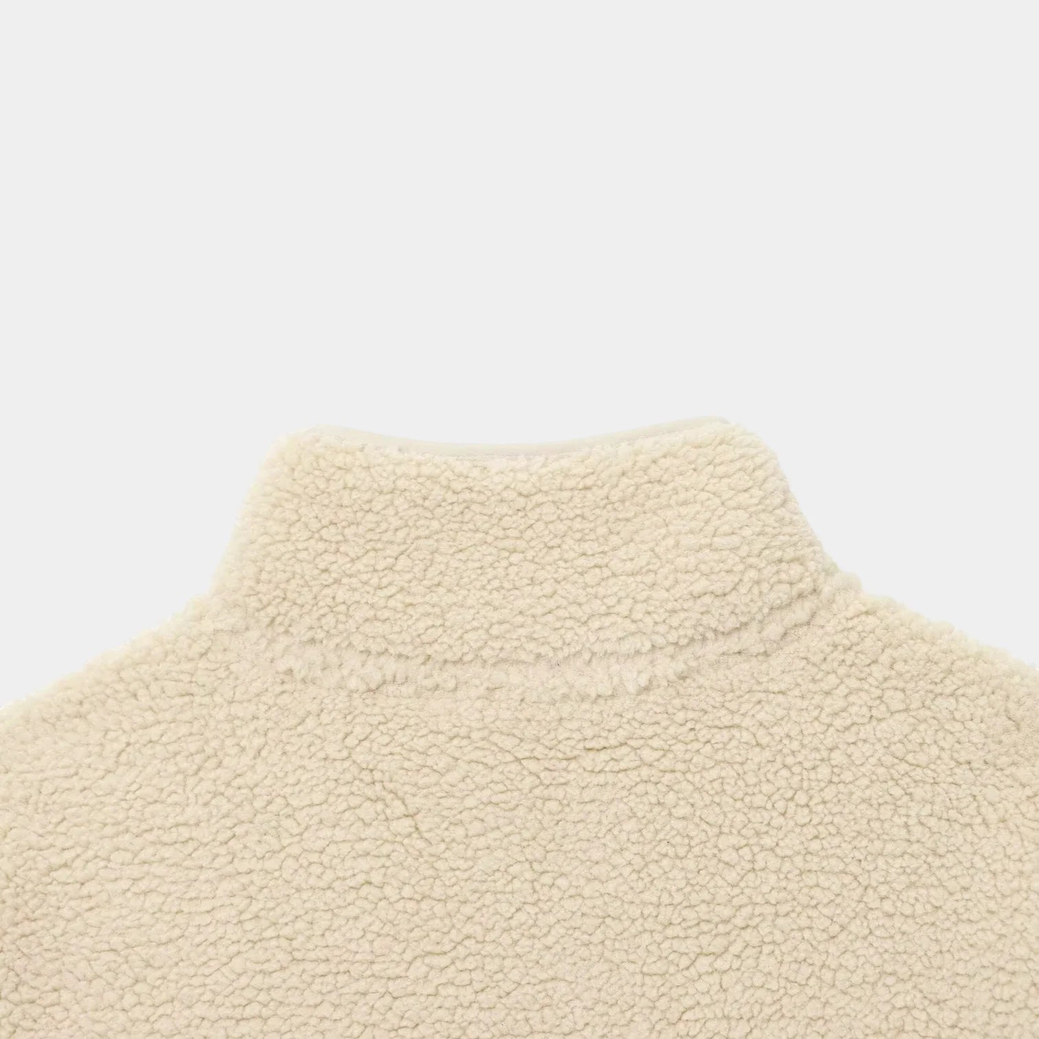 Sweat-shirt en polaire Sherpa pour femmes - pull à demi-zip