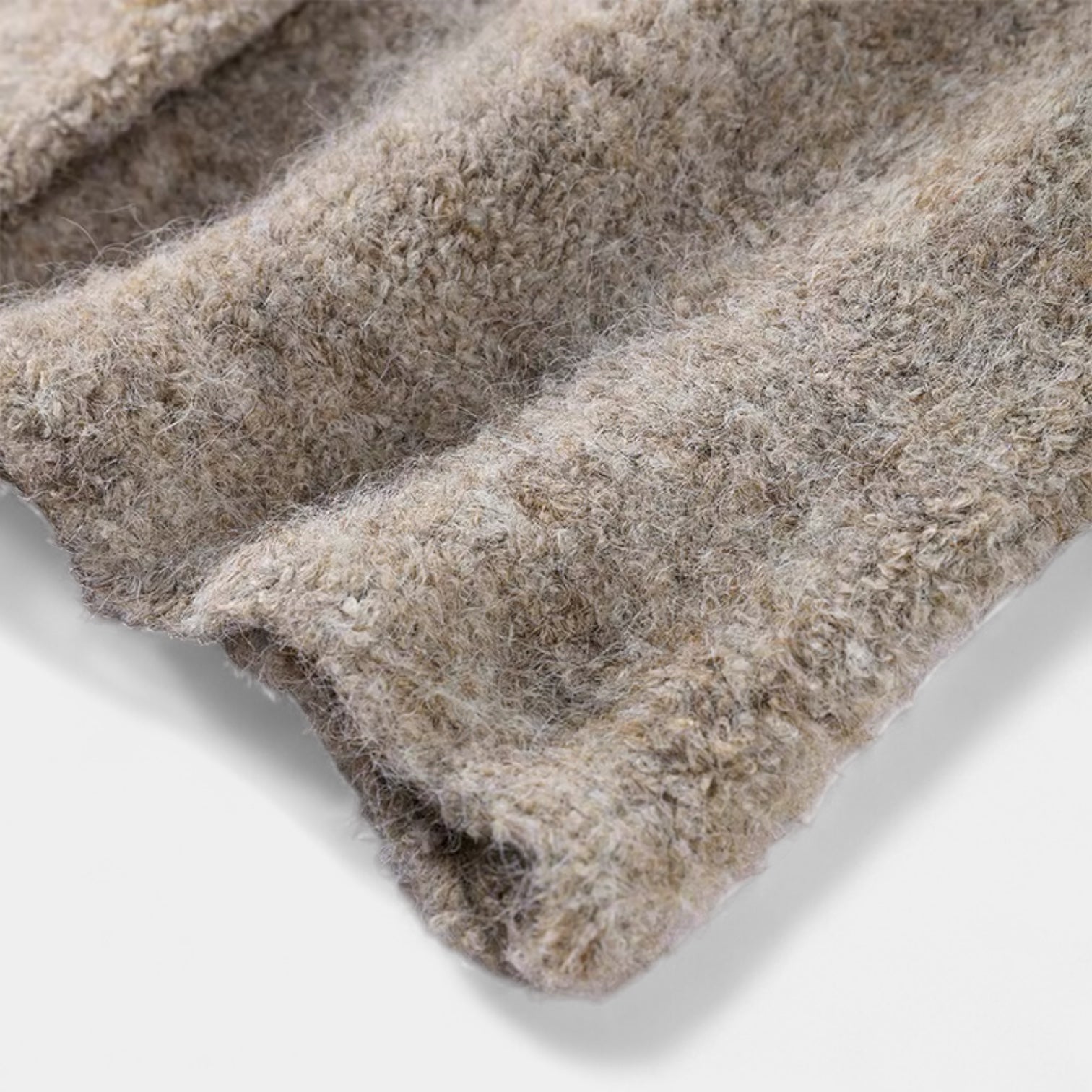 Cardigan texturé en laine mélangée pour femmes